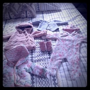 Baby Girl 3-6 Months Cold Weather Lot